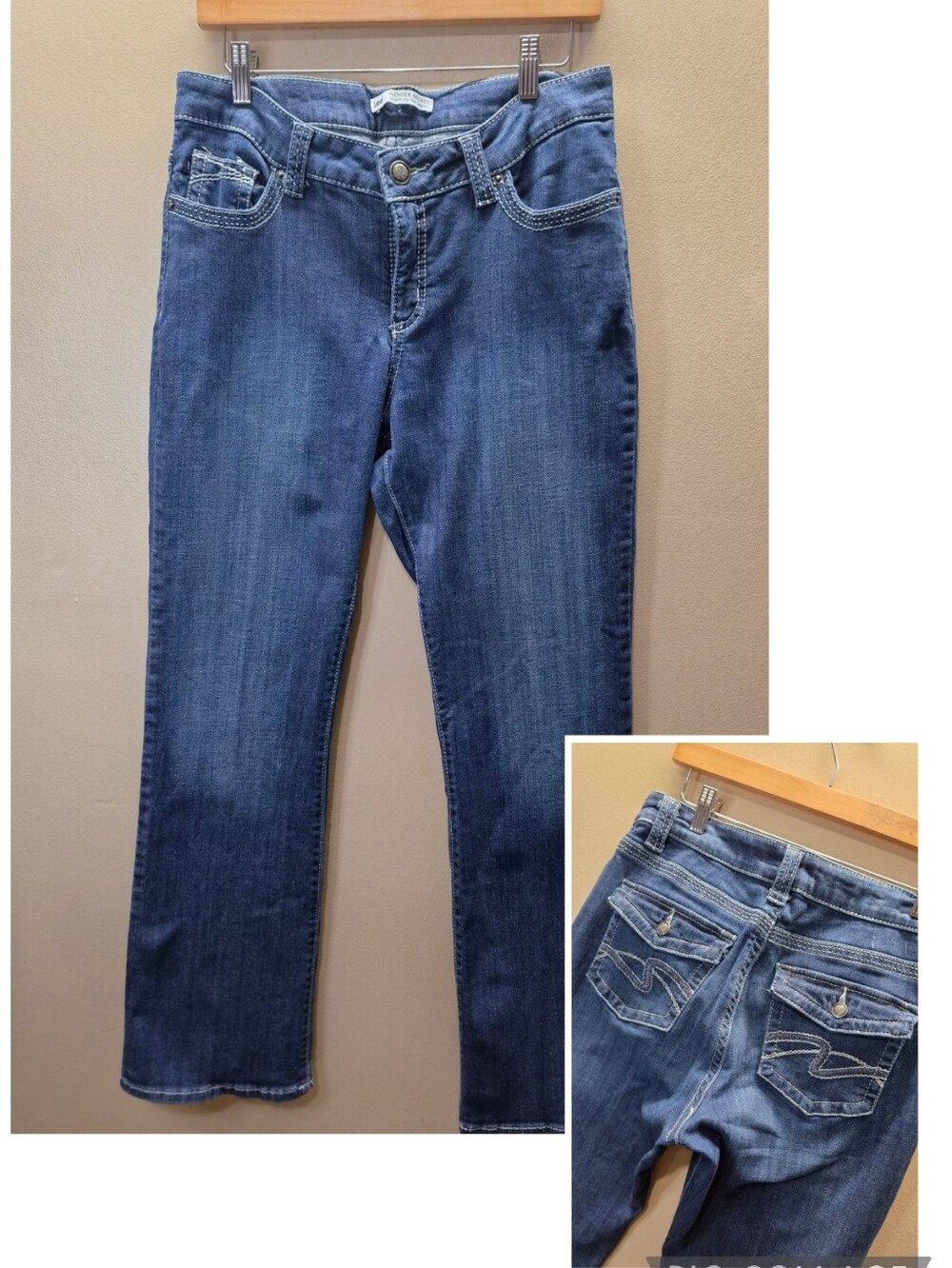 Vintage Y2K Lee Slender Secret Dark Wash Flare Jeans Size 16 (34x31)
